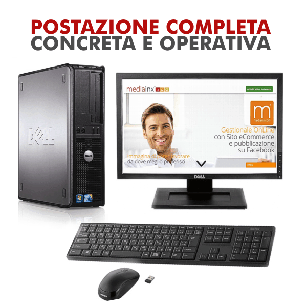 computer,desktop,pc,monitor, tastiera,mouse,wireless,wifi,dell,hans,lenovo,hp,elite,ram,postazione,lavoro,hard disk,dvd,ufficio,gioco,windows